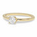 Beat of Love – Created Diamonds pyöreä solitaire 0.33ct G-H/VS timanttisormus R-9666LD keltakultaa