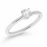 Beat of Love – Created Diamonds pyöreä solitaire 0.33ct G-H/VS timanttisormus R-9666LDPDW valkokultaa