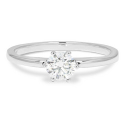 Beat of Love – Created Diamonds pyöreä solitaire 0.50 G/VS timanttisormus R-1934-050LDPDW valkokultaa