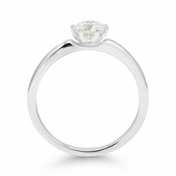 Beat of Love – Created Diamonds pyöreä solitaire 0.50 G/VS timanttisormus R-1934-050LDPDW valkokultaa
