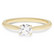 Beat of Love – Created Diamonds pyöreä solitaire 0.50ct G-H/VS timanttisormus R-8028LD keltakultaa