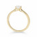 Beat of Love – Created Diamonds pyöreä solitaire 0.50ct G-H/VS timanttisormus R-8028LD keltakultaa