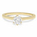 Beat of Love – Created Diamonds pyöreä solitaire 0.50ct G-H/VS timanttisormus R-8033-050LD keltakultaa