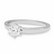 Beat of Love – Created Diamonds pyöreä solitaire 0.50ct G-H/VS timanttisormus R-8033-050LDPDW valkokultaa