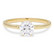 Beat of Love – Created Diamonds pyöreä solitaire 0.75 G/VS timanttisormus R-1934-075LD keltakultaa