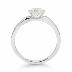 Beat of Love – Created Diamonds pyöreä solitaire 0.75 G/VS timanttisormus R-1934-075LDPDW valkokultaa