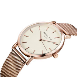 Rosefield Mercer MWR-M42 White-Rosegold rannekello | toimituskulut 0€