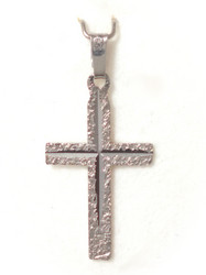 RMV-Korut Risti-riipus tähti röpö 26mm korkea, valkokultaa 21414