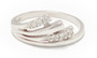 Timanttisormus, valkokultaa 0,08ct 23104