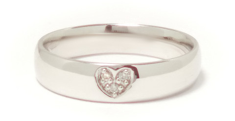 Timanttisormus, valkokultaa 0,02ct 23111