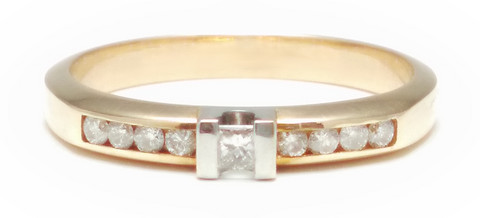 Timanttisormus, kultaa 0,21ct 23160