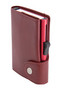 C-Secure XL turvalompakko aitoa nahkaa, punainen