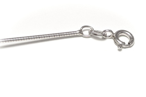 Omega-ketju 1,2mm paksu, hopeaa