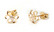 Tappikorvakoru kukka 7mm kirkas, kultaa 22194