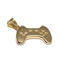 RMV-Korut Gamepad-riipus, kullattua hopeaa