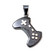 RMV-Korut Gamepad-riipus, oksidoitua hopeaa