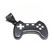 RMV-Korut Gamepad-riipus, oksidoitua hopeaa