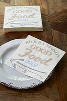 Good Food Only paper napkin