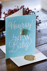 Postcard Hooray Baby +envelope
