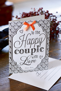 Postcard Happy Couple +envelope