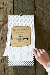 RM Birthday Calendar