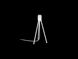 Tripod Table matt white