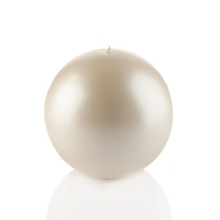 Velvet Ball Candle 10cm Pearl Balmuir