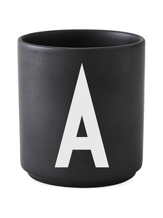Personal Porcelain Cup black A-Z