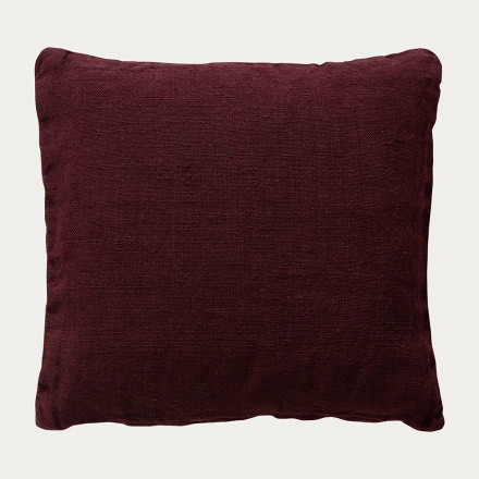 Raw Cushion cover 50x50 Dark Burgundy Red