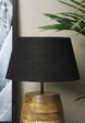 Loveable Linen Lampshade Black 28x38