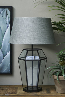 French Glass Lamp Base