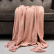 Tassel St Washed Throw pink 200x150