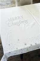 Sparkle Christmas Table Cloth silver 270x140, Riviera Maison
