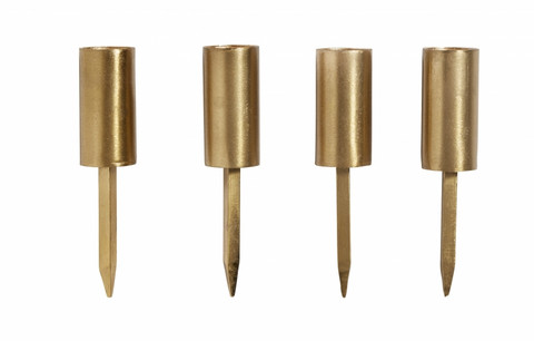 Candle Cup Spike Golden Finish