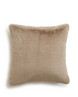Holiday Faux Fur Sham, Beige