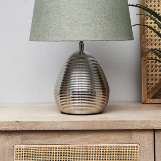 Docklands Round Table Lamp silver