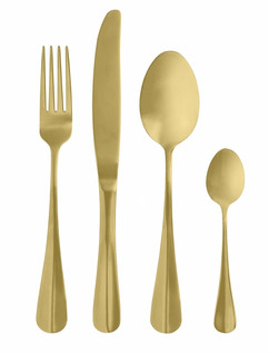 Gold cutlery s/4