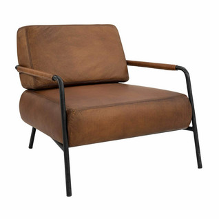 Sinclair armchair Buffalo leather Cognac