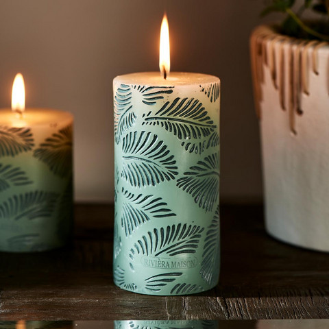 Palm Leaves Candle 7x14