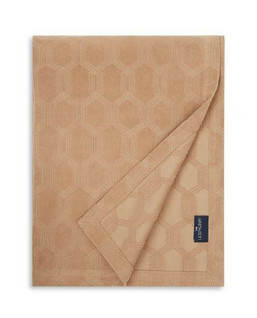 Jacquard Cotton Velvet Bedspread 160x240 cm Dark Beige
