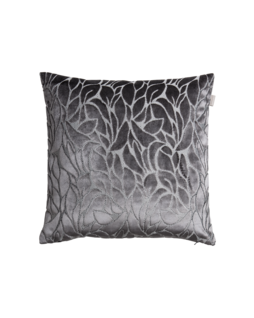 Velvet Leaf Cushion 50x50 Elephant grey