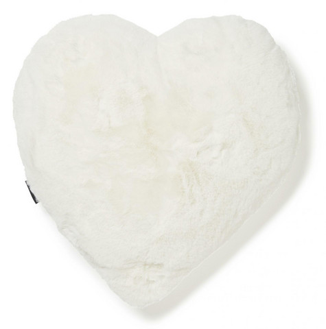 Fluffy Heart pillow Valkoinen