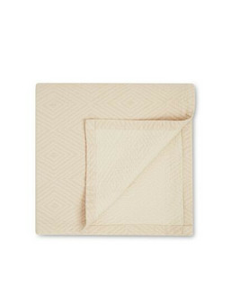 Quilted Cotton Bedspread Beige/White 160x240cm