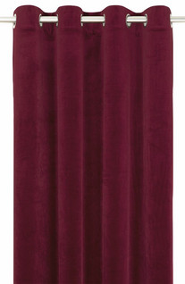 Elise Velvet curtain set Red 135x250