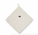 Raidallinen patalappu beige/valkoinen