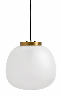 FROST pendant lamp, L white/golden top Nordal