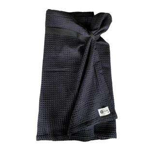 Waffle Wrap towel Black