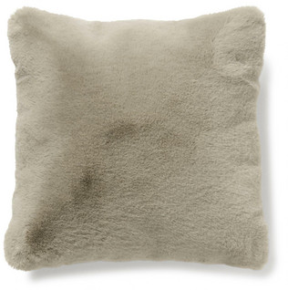 Fluffy pillowcase taupe 45 x 45 cm