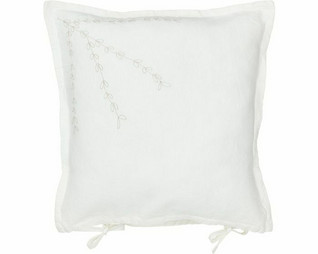 Halvlinen cushion cover with Amie tie straps 45x45cm