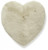 Fluffy Heart pillow Beige